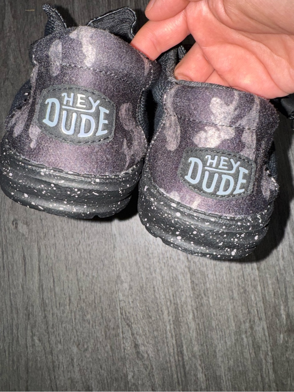 Hey Dude Men's Black Gray shoes - Picture 3 of 5
